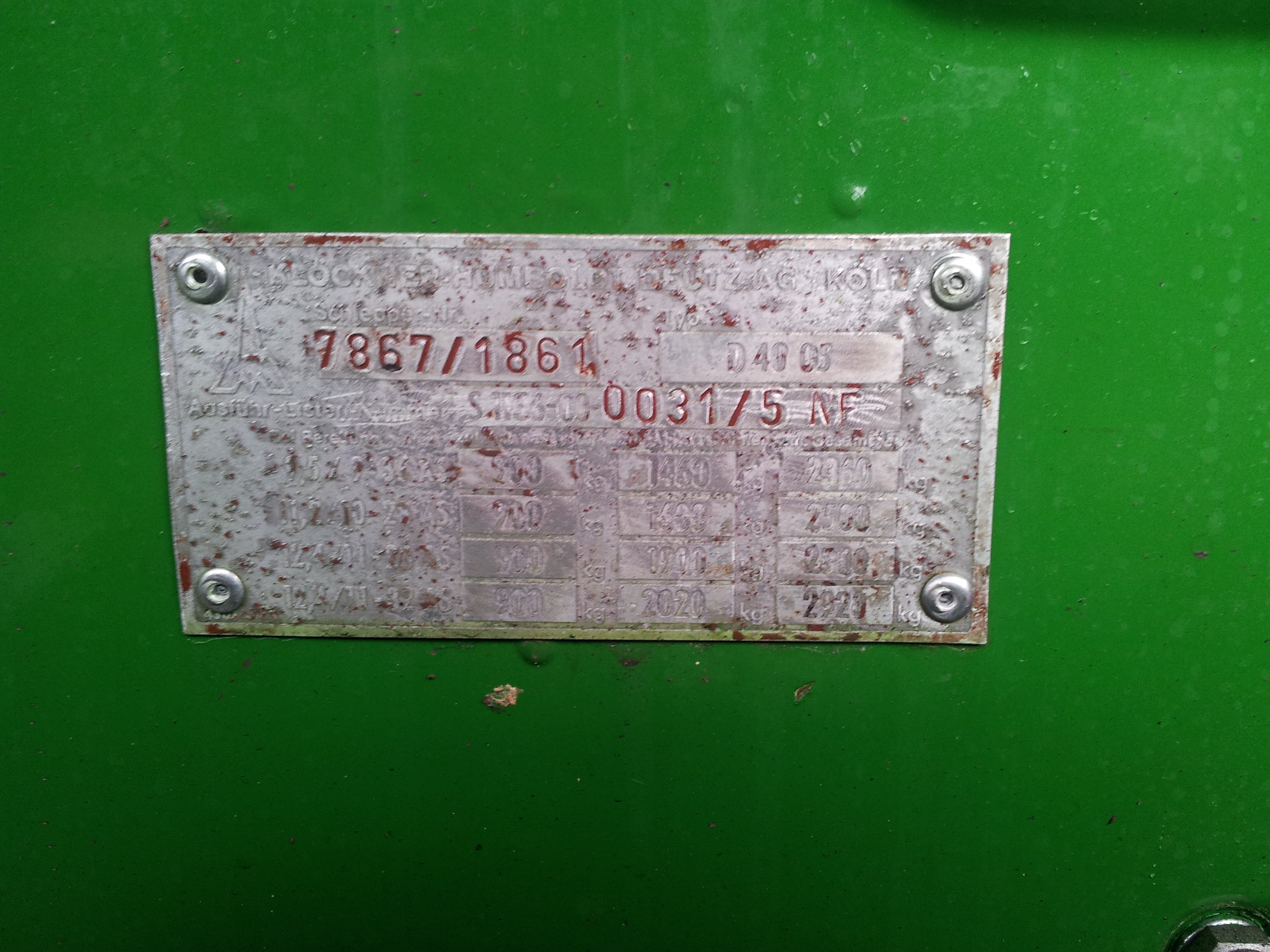 Typenschild